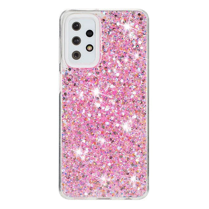 For Samsung Galaxy A23 4G / A23 5G (Global Version) Slim-Fit Glittery Powder Decor Phone Cover Epoxy TPU Phone Case