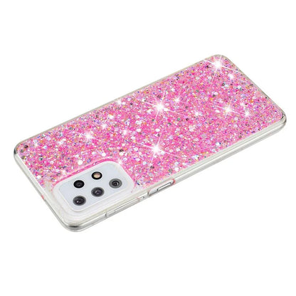 For Samsung Galaxy A23 4G / A23 5G (Global Version) Slim-Fit Glittery Powder Decor Phone Cover Epoxy TPU Phone Case