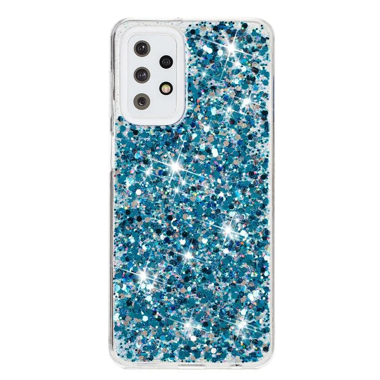 For Samsung Galaxy A23 4G / A23 5G (Global Version) Slim-Fit Glittery Powder Decor Phone Cover Epoxy TPU Phone Case