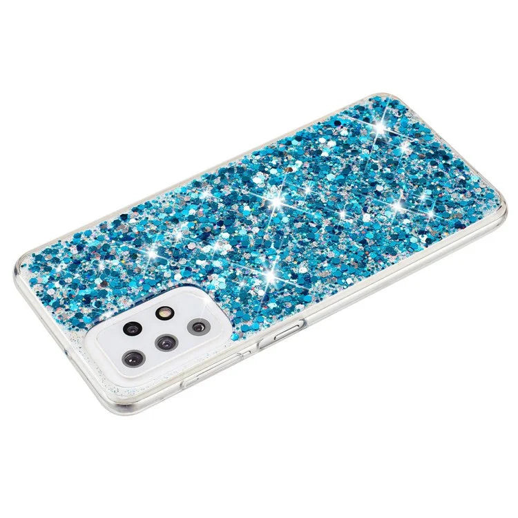 For Samsung Galaxy A23 4G / A23 5G (Global Version) Slim-Fit Glittery Powder Decor Phone Cover Epoxy TPU Phone Case