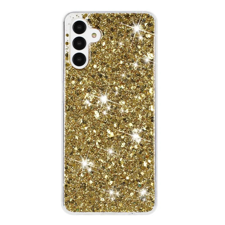 For Samsung Galaxy A04s 4G (164.7 x 76.7 x 9.1 mm) / A13 5G Epoxy TPU Case Glittery Phone Cover