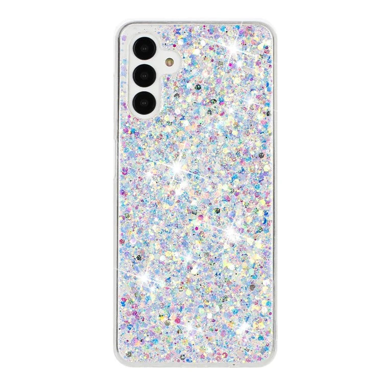 For Samsung Galaxy A04s 4G (164.7 x 76.7 x 9.1 mm) / A13 5G Epoxy TPU Case Glittery Phone Cover