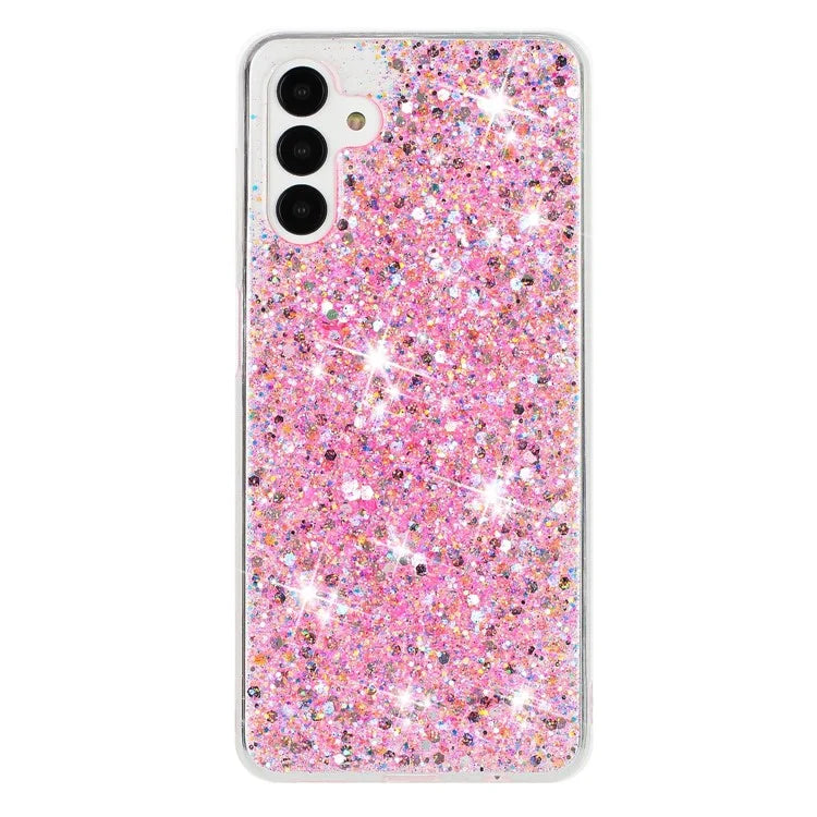 For Samsung Galaxy A04s 4G (164.7 x 76.7 x 9.1 mm) / A13 5G Epoxy TPU Case Glittery Phone Cover