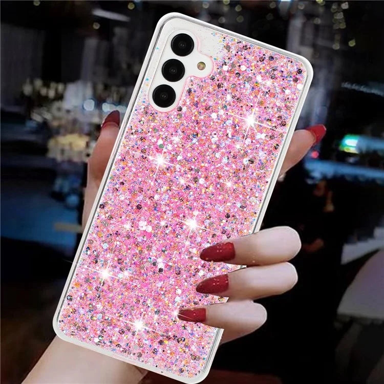 For Samsung Galaxy A14 4G / 5G Drop Protection TPU Phone Case Epoxy Glittery Phone Cover