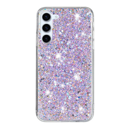For Samsung Galaxy S23 Bump Proof Back Case Sparkle Epoxy Cell Phone TPU Cover