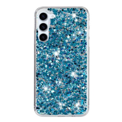 For Samsung Galaxy S23 Bump Proof Back Case Sparkle Epoxy Cell Phone TPU Cover