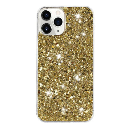 For iPhone 11 Pro Max Back Case Sparkle Epoxy Cell Phone Flexible TPU Cover