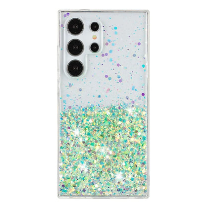 For Samsung Galaxy S23 Ultra Case Epoxy Glitter Sparkle Luminous TPU Phone Cover