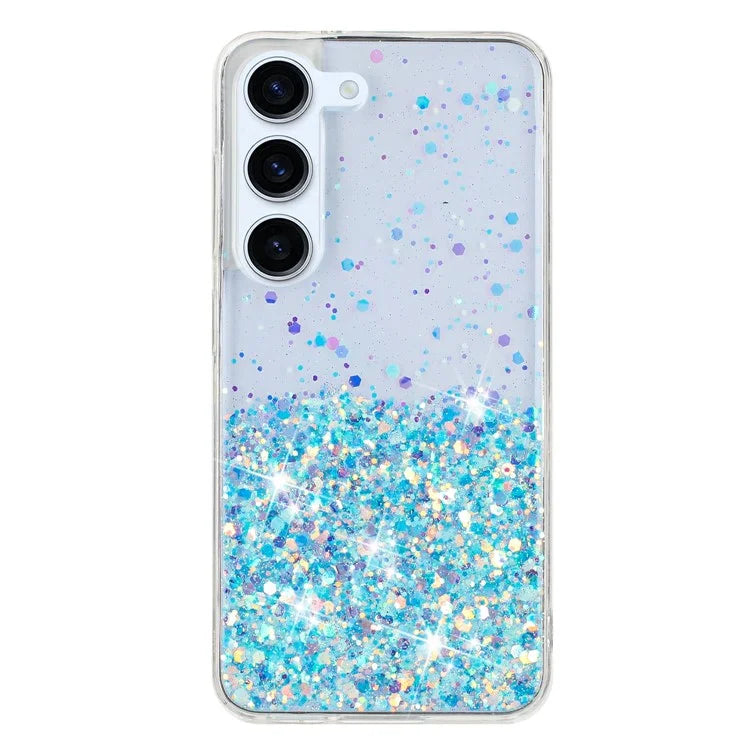 For Samsung Galaxy S23+ Case Epoxy Sparkle Luminous TPU Phone Protective Cover