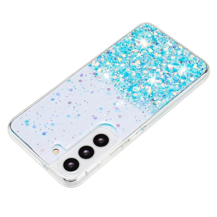 For Samsung Galaxy S23+ Case Epoxy Sparkle Luminous TPU Phone Protective Cover