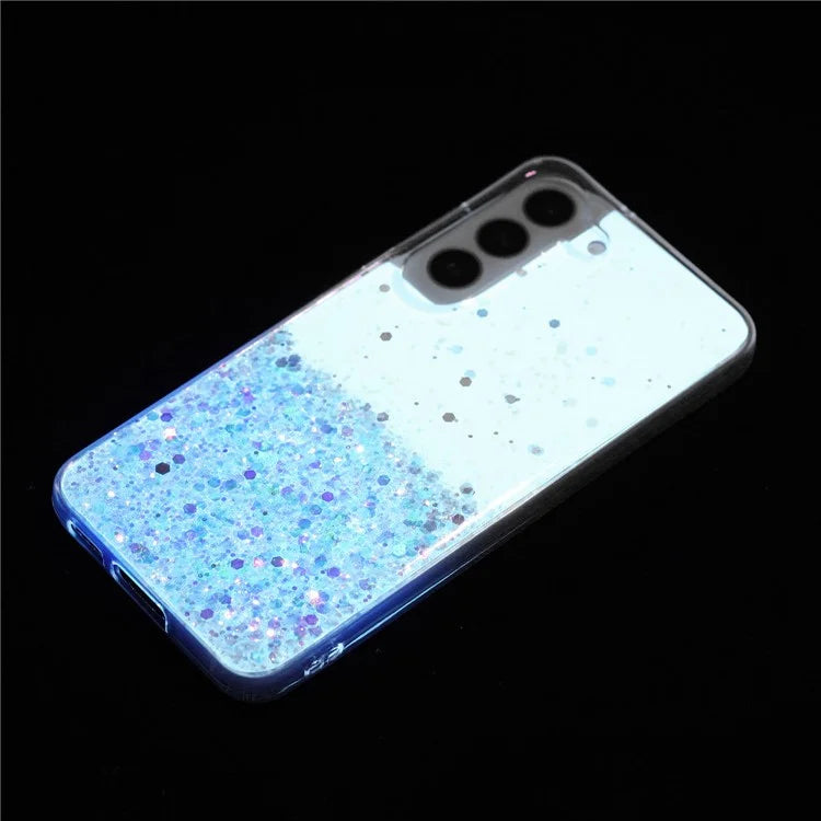 For Samsung Galaxy S23+ Case Epoxy Sparkle Luminous TPU Phone Protective Cover