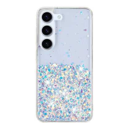 For Samsung Galaxy S23+ Case Epoxy Sparkle Luminous TPU Phone Protective Cover