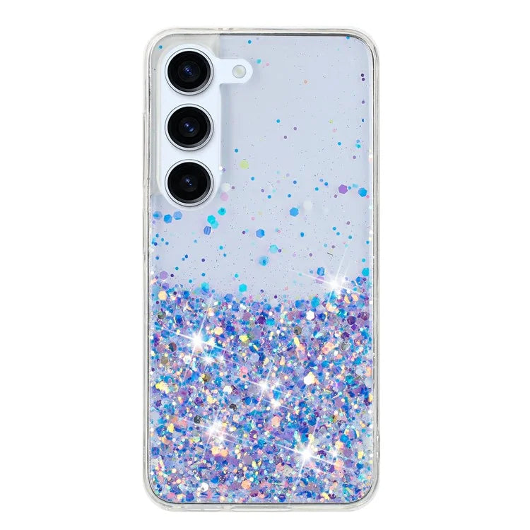 For Samsung Galaxy S23+ Case Epoxy Sparkle Luminous TPU Phone Protective Cover