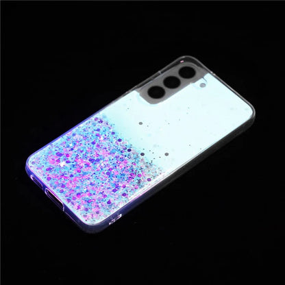 For Samsung Galaxy S23+ Case Epoxy Sparkle Luminous TPU Phone Protective Cover