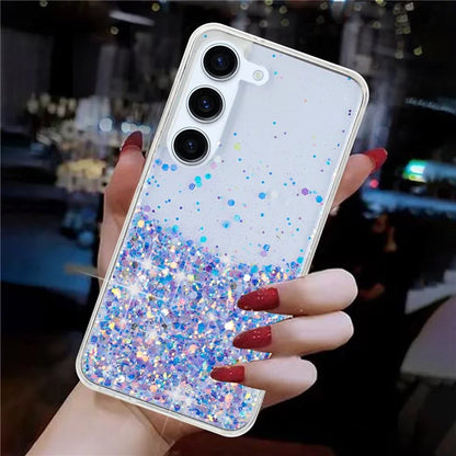 For Samsung Galaxy S23+ Case Epoxy Sparkle Luminous TPU Phone Protective Cover