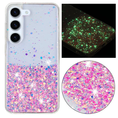 For Samsung Galaxy S23+ Case Epoxy Sparkle Luminous TPU Phone Protective Cover