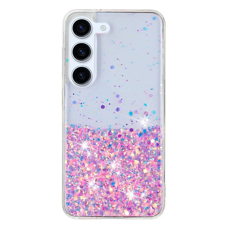 For Samsung Galaxy S23+ Case Epoxy Sparkle Luminous TPU Phone Protective Cover