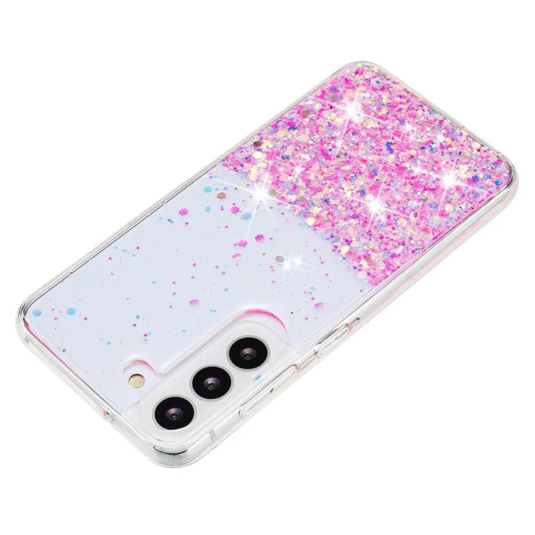 For Samsung Galaxy S23+ Case Epoxy Sparkle Luminous TPU Phone Protective Cover