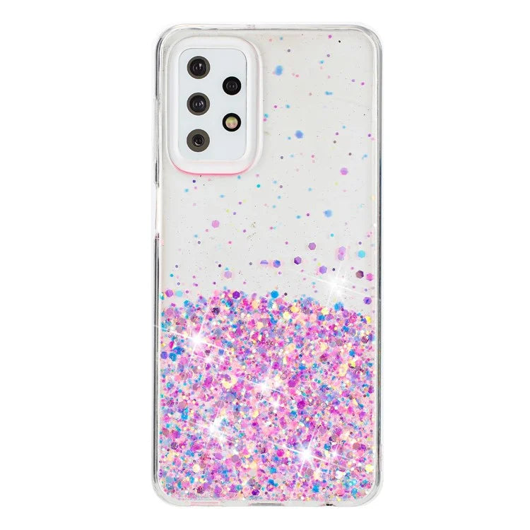 For Samsung Galaxy A23 4G / A23 5G (Global Version) Glow In The Dark Epoxy TPU Glitter Sparkle Phone Cover