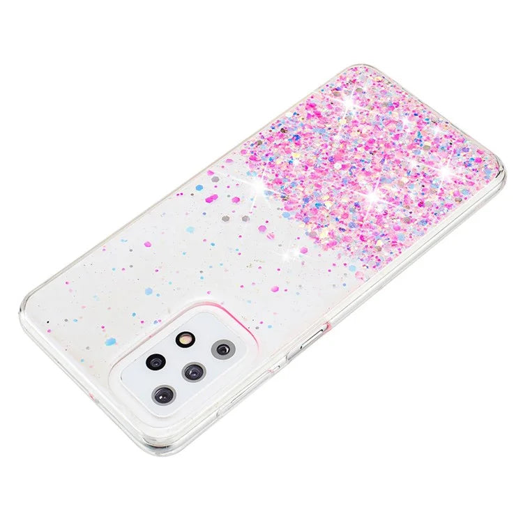 For Samsung Galaxy A23 4G / A23 5G (Global Version) Glow In The Dark Epoxy TPU Glitter Sparkle Phone Cover