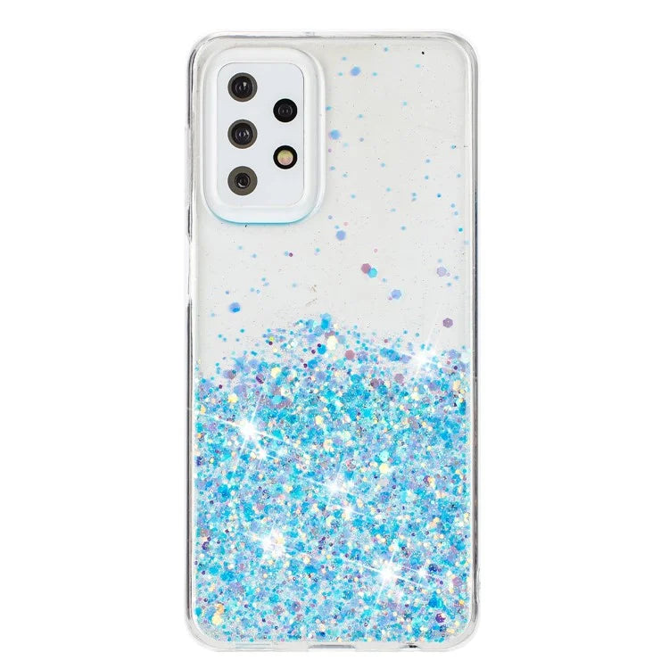 For Samsung Galaxy A23 4G / A23 5G (Global Version) Glow In The Dark Epoxy TPU Glitter Sparkle Phone Cover
