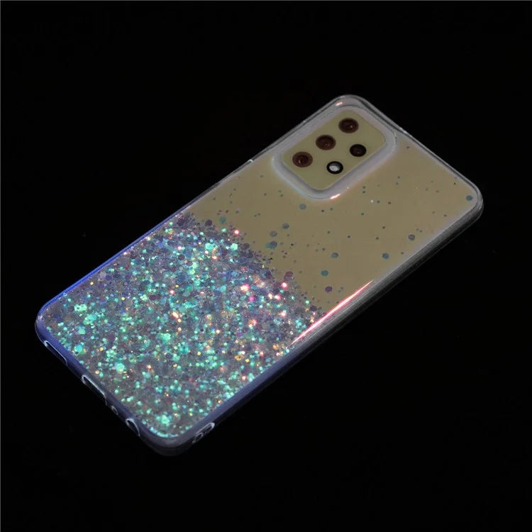 For Samsung Galaxy A23 4G / A23 5G (Global Version) Glow In The Dark Epoxy TPU Glitter Sparkle Phone Cover