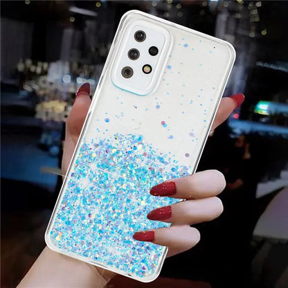 For Samsung Galaxy A23 4G / A23 5G (Global Version) Glow In The Dark Epoxy TPU Glitter Sparkle Phone Cover
