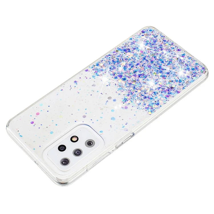 For Samsung Galaxy A23 4G / A23 5G (Global Version) Glow In The Dark Epoxy TPU Glitter Sparkle Phone Cover