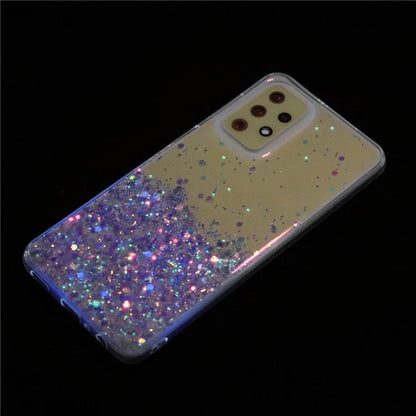 For Samsung Galaxy A23 4G / A23 5G (Global Version) Glow In The Dark Epoxy TPU Glitter Sparkle Phone Cover