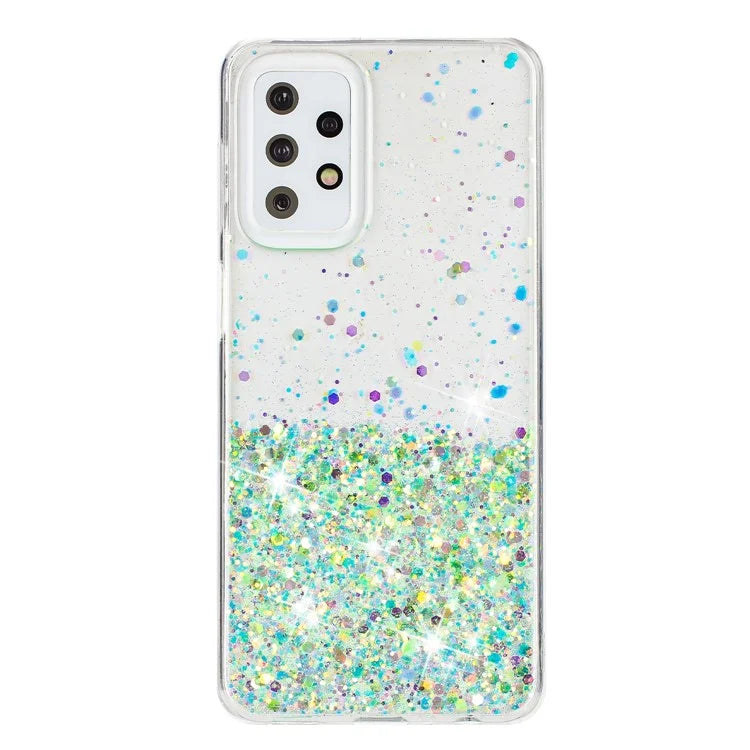 For Samsung Galaxy A23 4G / A23 5G (Global Version) Glow In The Dark Epoxy TPU Glitter Sparkle Phone Cover