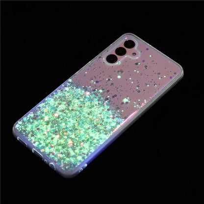 For Samsung Galaxy A15 5G Soft TPU Case Glitter Sparkle Epoxy Glow In The Dark Phone Cover