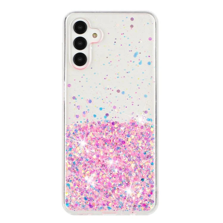 For Samsung Galaxy A15 5G Soft TPU Case Glitter Sparkle Epoxy Glow In The Dark Phone Cover
