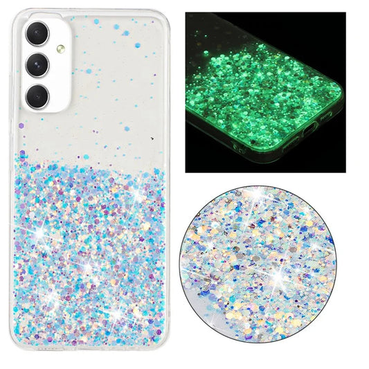 For Samsung Galaxy A05s 4G Luminous Phone Cover Epoxy Glitter Sparkle TPU Phone Case