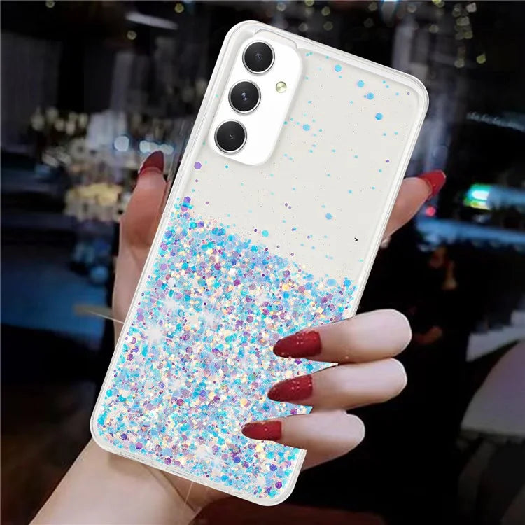 For Samsung Galaxy A05s 4G Luminous Phone Cover Epoxy Glitter Sparkle TPU Phone Case