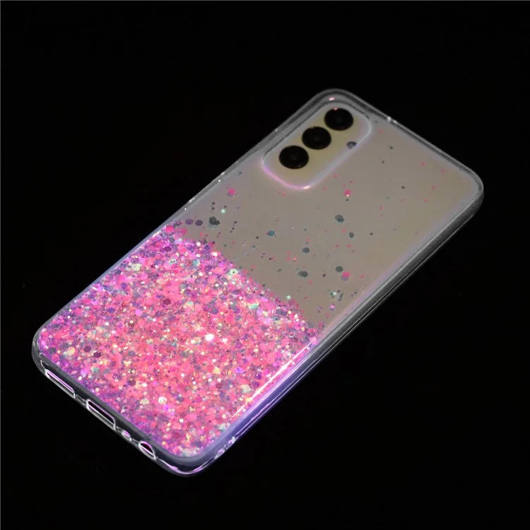 For Samsung Galaxy A05s 4G Luminous Phone Cover Epoxy Glitter Sparkle TPU Phone Case