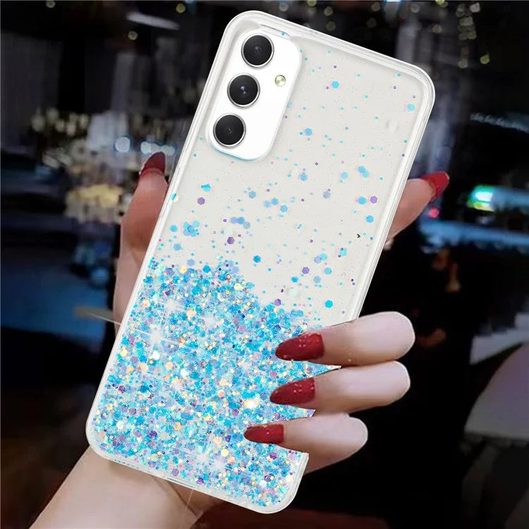For Samsung Galaxy A05s 4G Luminous Phone Cover Epoxy Glitter Sparkle TPU Phone Case