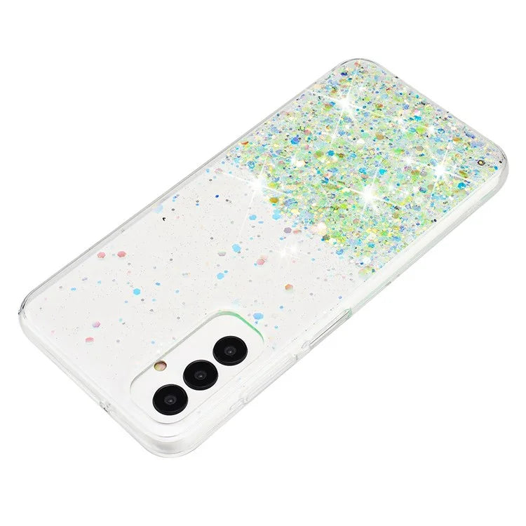 For Samsung Galaxy A05s 4G Luminous Phone Cover Epoxy Glitter Sparkle TPU Phone Case