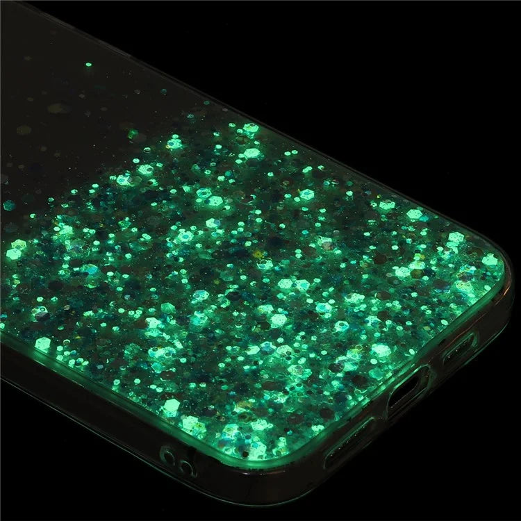 For Samsung Galaxy A04s 4G (164.7 x 76.7 x 9.1 mm) / A13 5G Case Glitter Sparkle Epoxy TPU Glow In The Dark Phone Cover