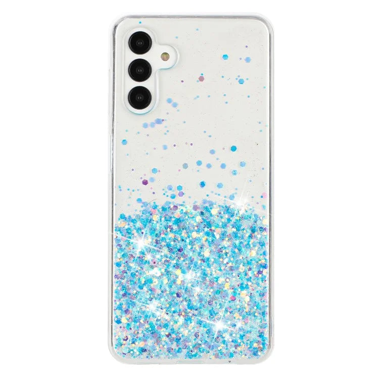 For Samsung Galaxy A04s 4G (164.7 x 76.7 x 9.1 mm) / A13 5G Case Glitter Sparkle Epoxy TPU Glow In The Dark Phone Cover