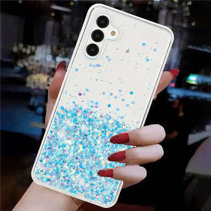 For Samsung Galaxy A04s 4G (164.7 x 76.7 x 9.1 mm) / A13 5G Case Glitter Sparkle Epoxy TPU Glow In The Dark Phone Cover