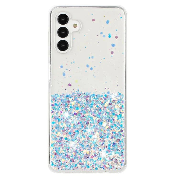 For Samsung Galaxy A04s 4G (164.7 x 76.7 x 9.1 mm) / A13 5G Case Glitter Sparkle Epoxy TPU Glow In The Dark Phone Cover