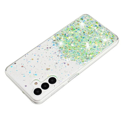 For Samsung Galaxy A04s 4G (164.7 x 76.7 x 9.1 mm) / A13 5G Case Glitter Sparkle Epoxy TPU Glow In The Dark Phone Cover