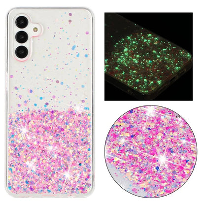 For Samsung Galaxy A04s 4G (164.7 x 76.7 x 9.1 mm) / A13 5G Case Glitter Sparkle Epoxy TPU Glow In The Dark Phone Cover