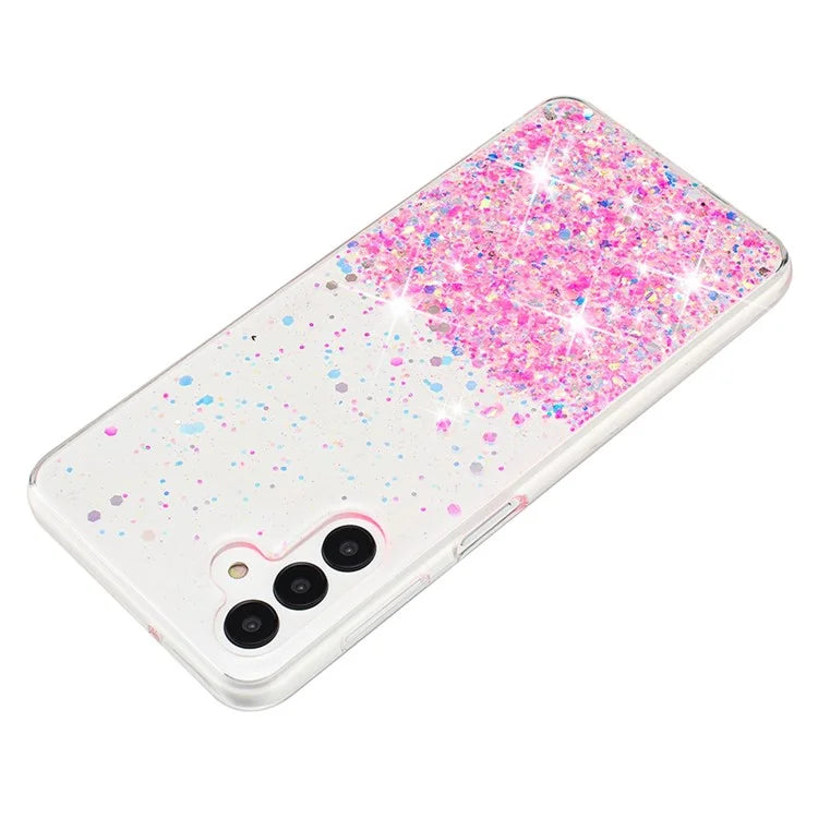 For Samsung Galaxy A04s 4G (164.7 x 76.7 x 9.1 mm) / A13 5G Case Glitter Sparkle Epoxy TPU Glow In The Dark Phone Cover