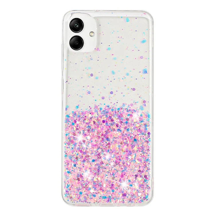 For Samsung Galaxy A05 4G Phone Case Sparkle Luminous Epoxy TPU Back Cover