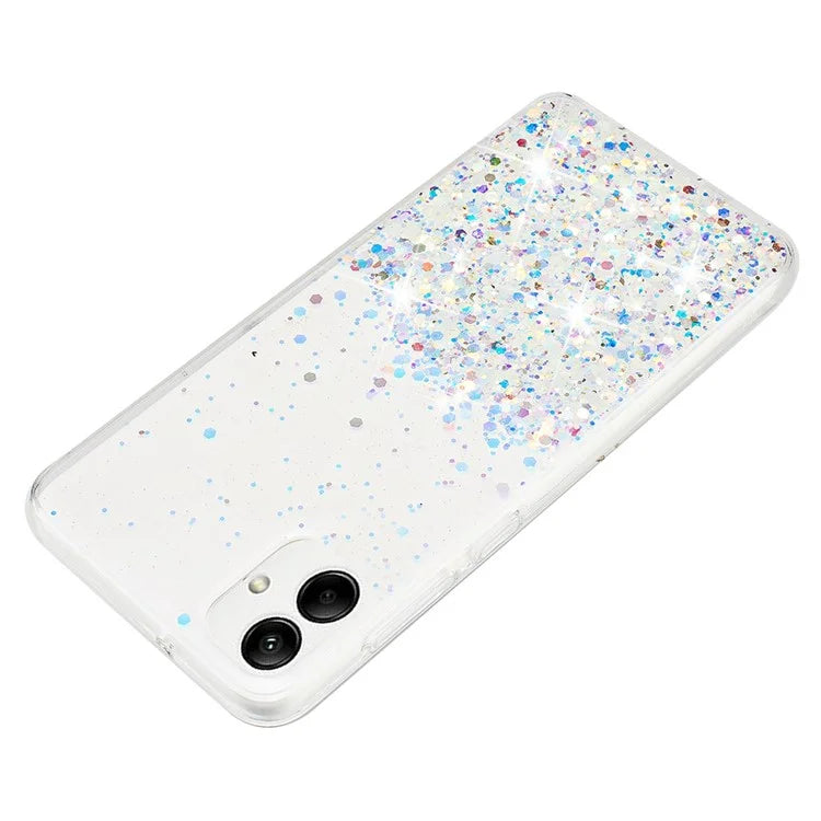 For Samsung Galaxy A05 4G Phone Case Sparkle Luminous Epoxy TPU Back Cover