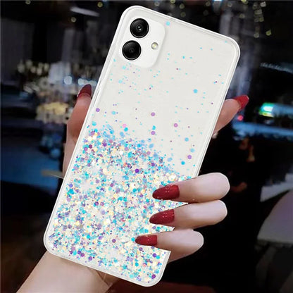 For Samsung Galaxy A05 4G Phone Case Sparkle Luminous Epoxy TPU Back Cover