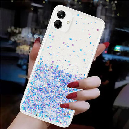 For Samsung Galaxy A05 4G Phone Case Sparkle Luminous Epoxy TPU Back Cover