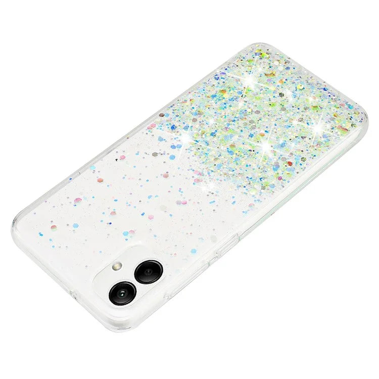 For Samsung Galaxy A05 4G Phone Case Sparkle Luminous Epoxy TPU Back Cover