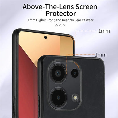 D2 for Xiaomi Redmi Note 13 Pro 4G / Poco M6 Pro 4G Case Card Slots Retro PU+TPU Cover with Kickstand